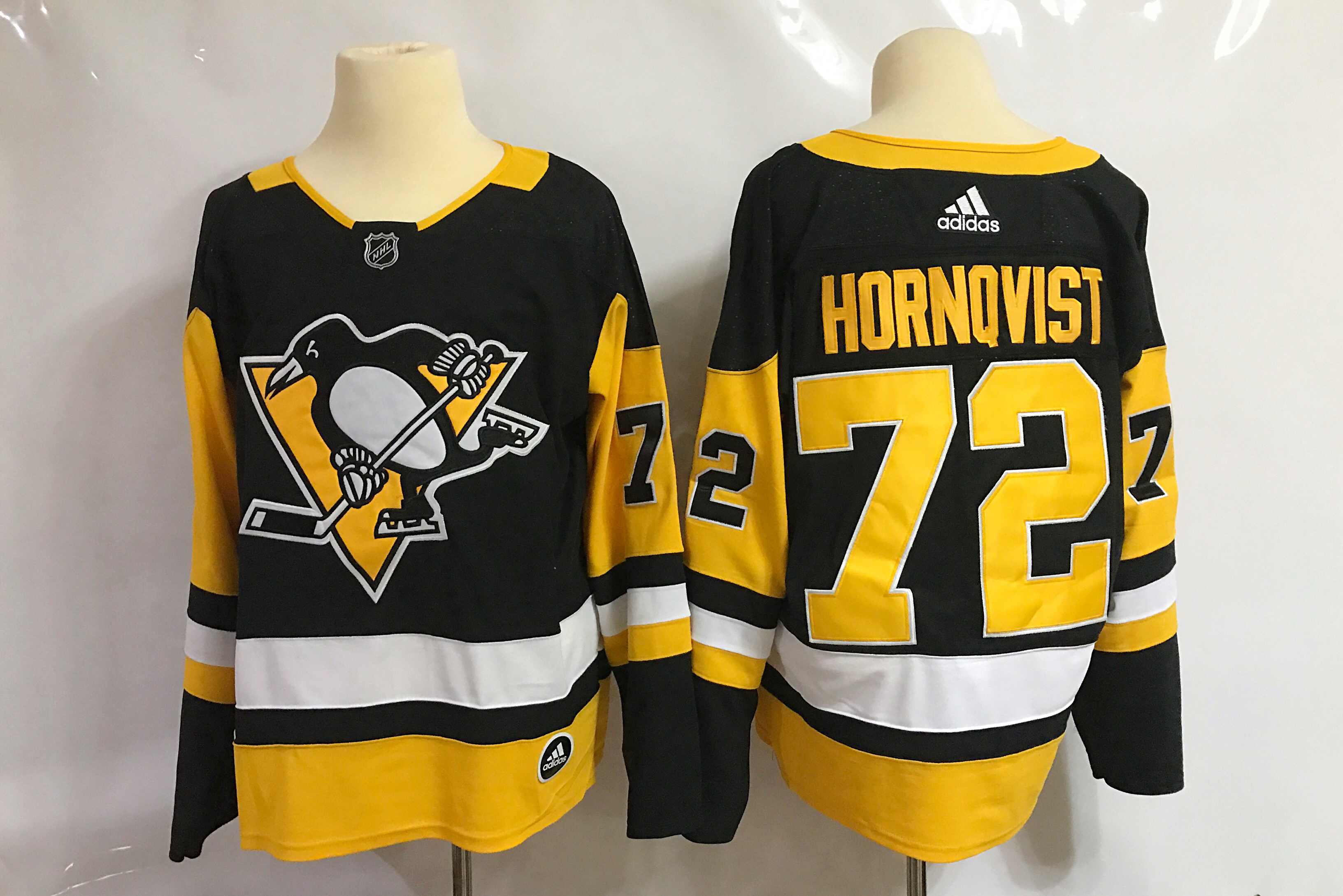 Men Pittsburgh Penguins #72 Hornqvist Black Hockey Stitched Adidas NHL Jerseys->pittsburgh penguins->NHL Jersey